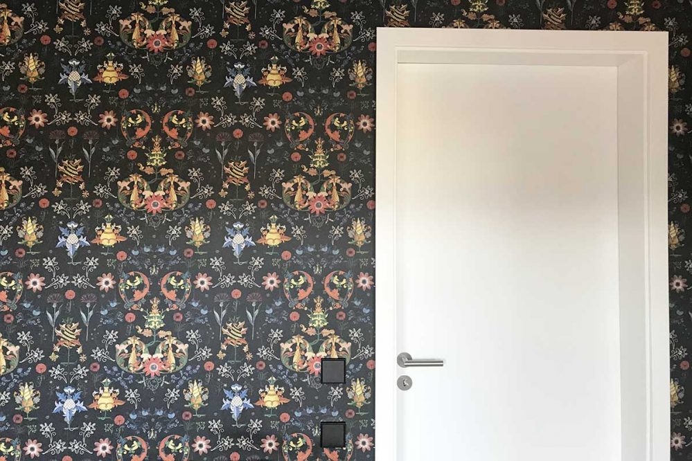 mustertapete-kreative-technik-maler Kreative Techniken, Mustertapete